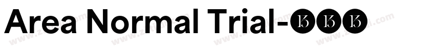Area Normal Trial字体转换
